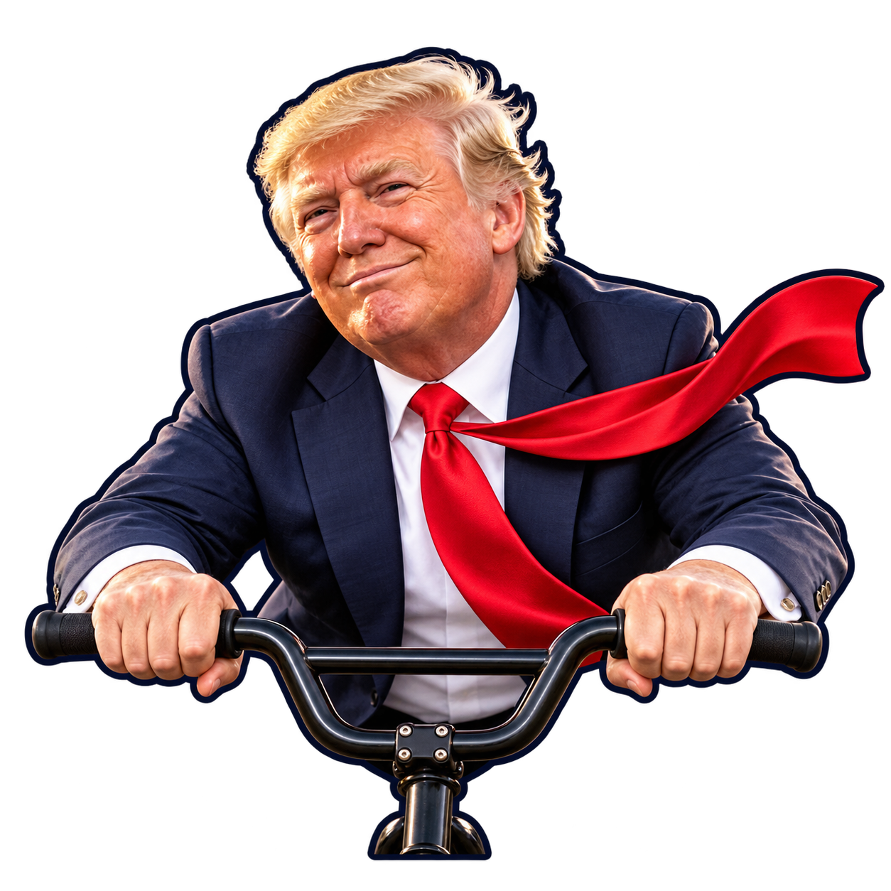 Bike Trump riding